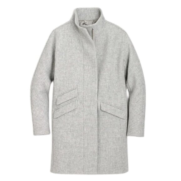NWOT JCREW NEW Cocoon Coat Jacket Womens 00 P Petite Italian Stadium Cloth Wool - Picture 1 of 14